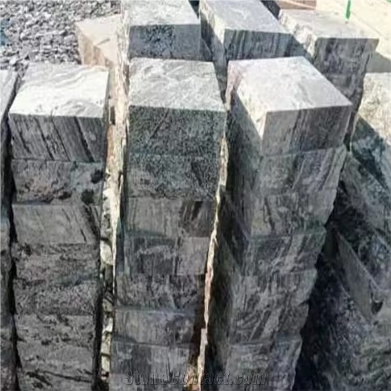 G302 Fantasy Grey Granite Cobblestone Pavers