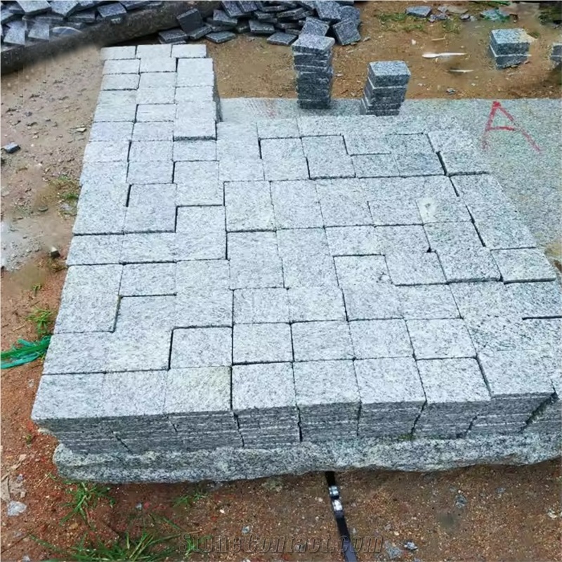 G603 Tumbled Granite Stone Tiles Paving Cobbles