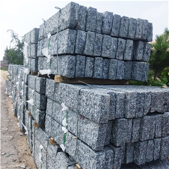 G654 Dark Grey Granite Palisade Garden Fencing Pillars