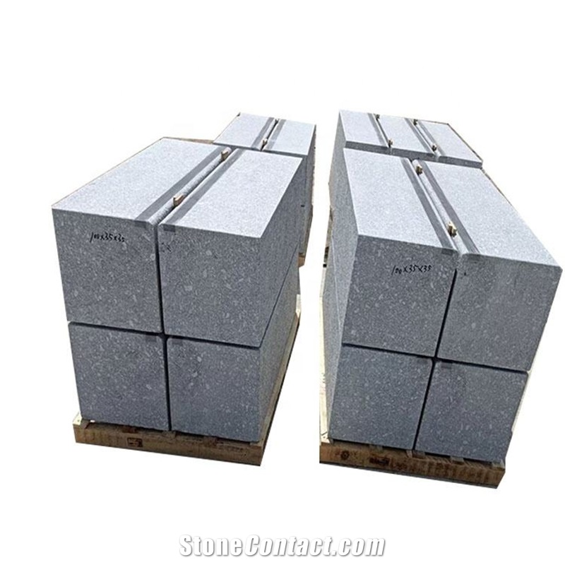Good Quality Grey Granite Block Stone Steps With Marks