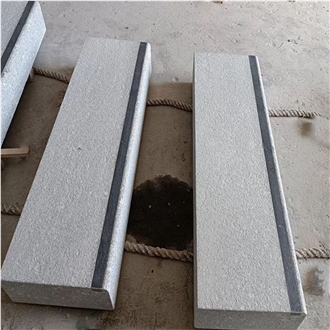 Good Quality Grey Granite Block Stone Steps With Marks
