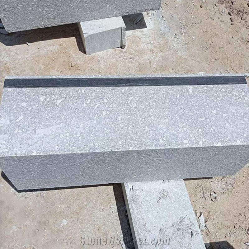 Good Quality Grey Granite Block Stone Steps With Marks