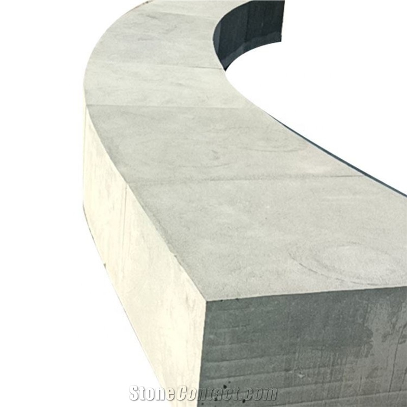 Granite Curved Shaped Garden Benches Landscaping Big Stone