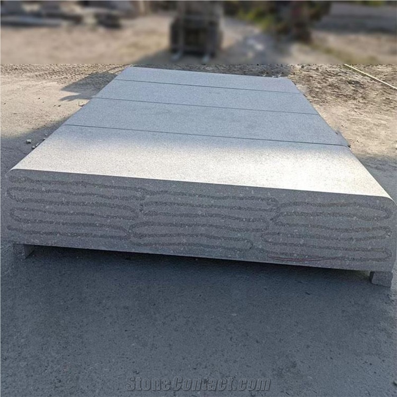 Grey Granite Landscaping Rainwater Drainage