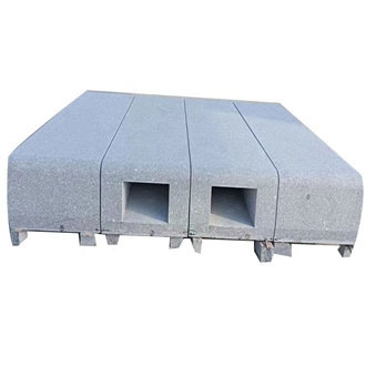 Grey Granite Landscaping Rainwater Drainage