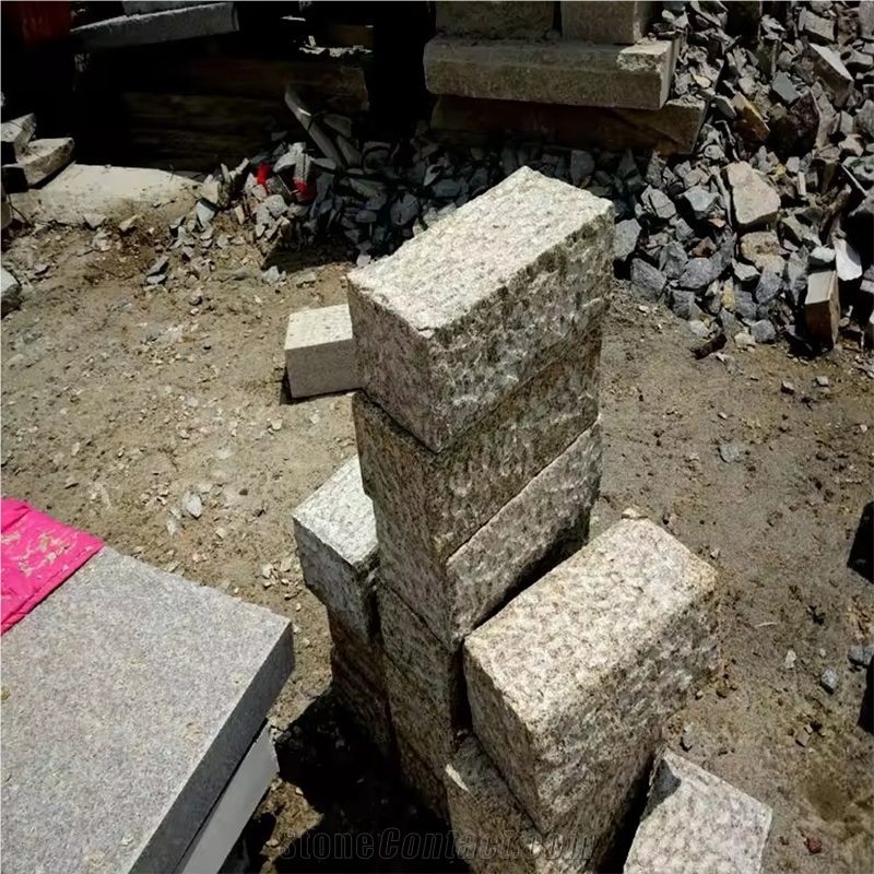 High Quality G375 Granite Lowest Price Rough Granite Pavers Cubes