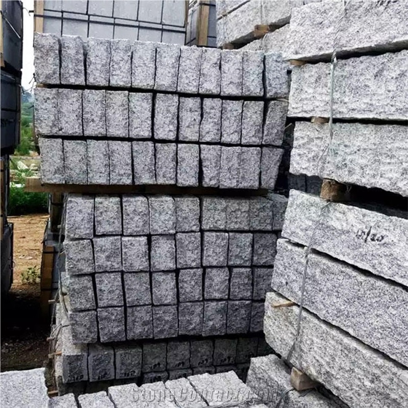Low Price Customized Granite Rough Split Flamed Curbstone