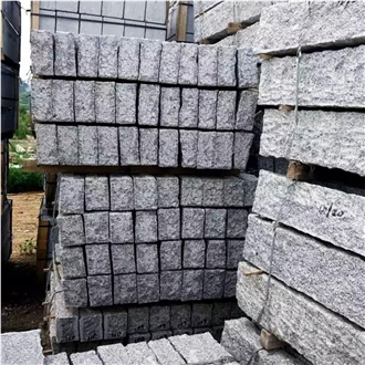 Low Price Customized Granite Rough Split Flamed Curbstone