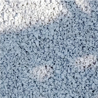 Natural Stone Washed Aggregates In Planting For Driveway