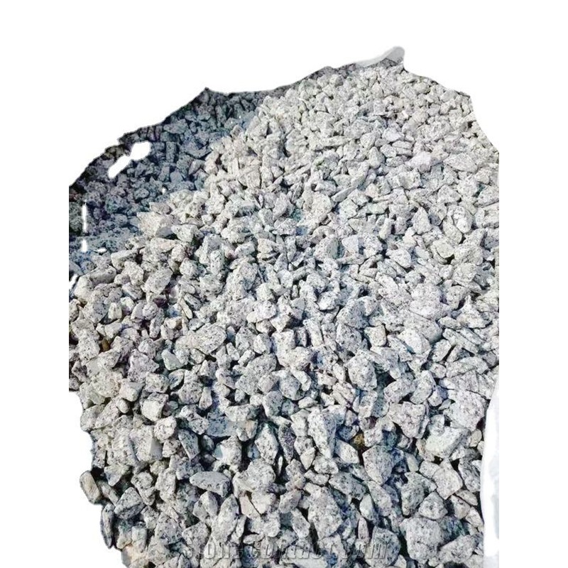 Natural Stone Washed Aggregates In Planting For Driveway