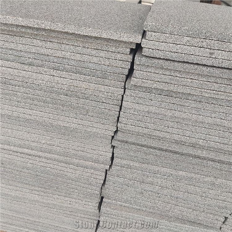 New Arrival Natural Black Granite 2Cm Thin Tiles Outdoor