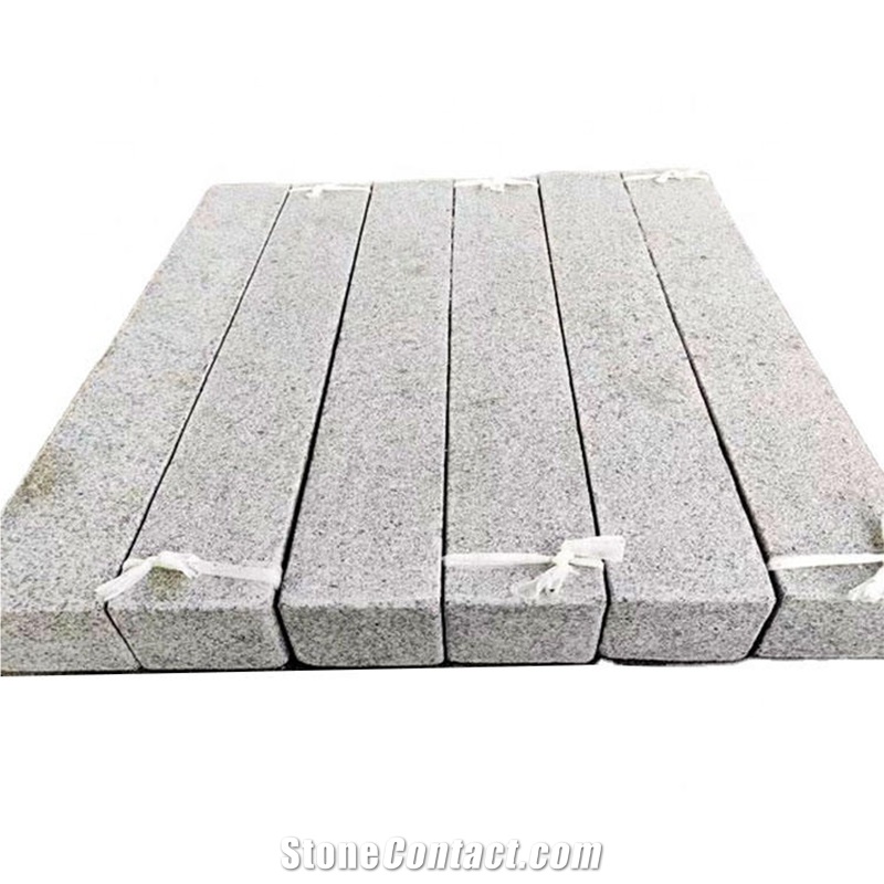 New Design Natural Light Grey Flamed Granite Stone Palisade