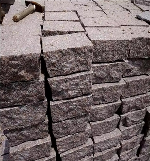Rough Surface Red Multicolor Cobble Stone For Parking Area Rough Surface Red Multicolor Cobble Stone For Parking Area