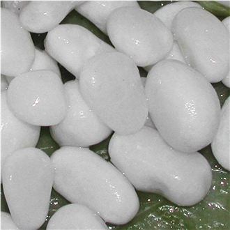 White Natural Stone Marble Tumbled Pebbles For Landscapping
