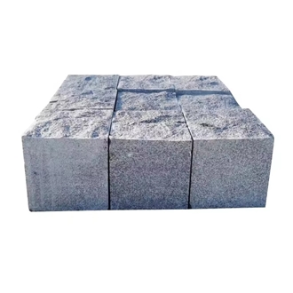 Wholesale Dark Grey G654 Granite Split Surface Cobblestone