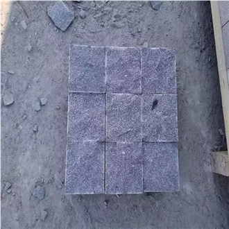 Wholesale Dark Grey G654 Granite Split Surface Cobblestone