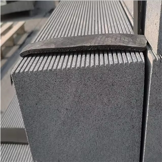 Wholesale Dark Grey Granite G654 Grooved  Pavement Setts