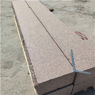 Wholesale Red Granite G386-8 Flamed Rough Edge Stone Steps