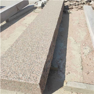 Wholesale Red Granite G386-8 Flamed Rough Edge Stone Steps