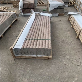 Yellow Granite Bullnose Edges Swimming Pool Coping Pavers
