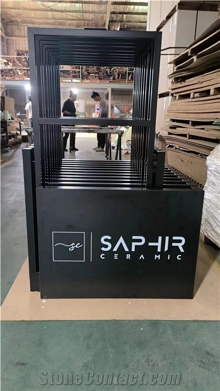 Big Slab Sliding Display,Porcelain Tile Slab Stand
