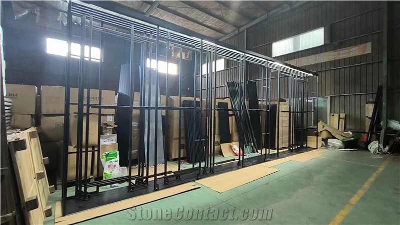 Ceramic Tile Sliding Display Stand Stone