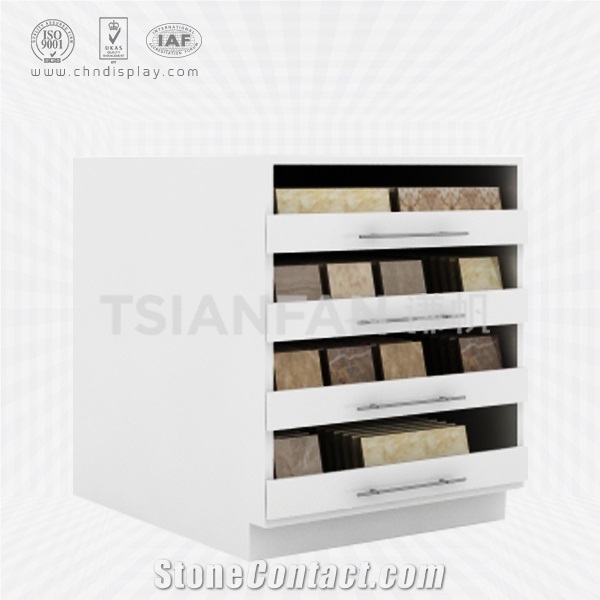 Culture Stone Sample Display Cabinet, Timber Showroom Stand
