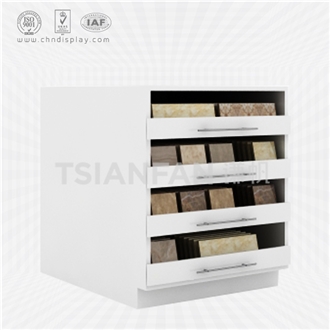 Culture Stone Sample Display Cabinet, Timber Showroom Stand