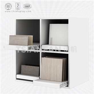 Culture Stone Sample Display Cabinet, Timber Showroom Stand