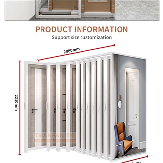 Customized Wood Door Panel Display Push Pull Showroom