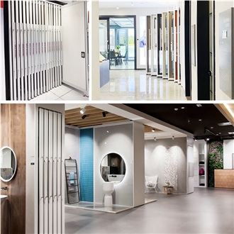 Customized Wood Door Panel Display Push Pull Showroom