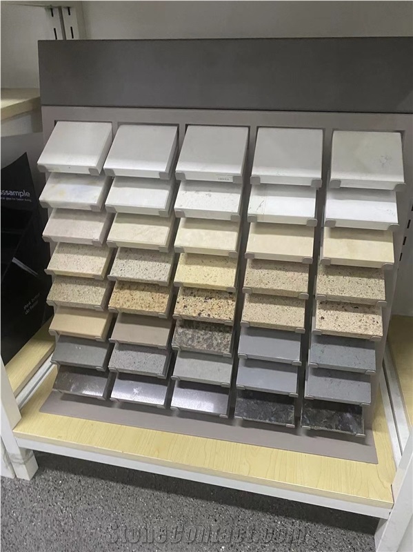 Tower Counter Display Metal Rack For Granite/Marble/Quartz