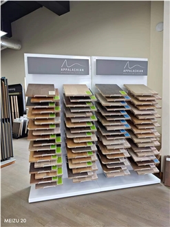 Wood Waterfall Floor Stand Rack Stand Shelf