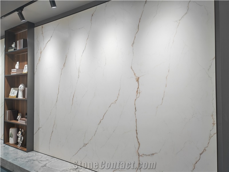 Tianshan White Artificial Sintered Stone Slabs