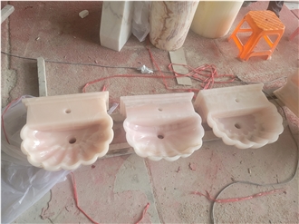 Pink Onyx Petal Shape Sink