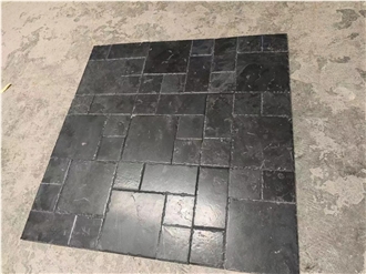 High Quality Polished Black Limestone Tiles