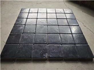 High Quality Polished Black Limestone Tiles