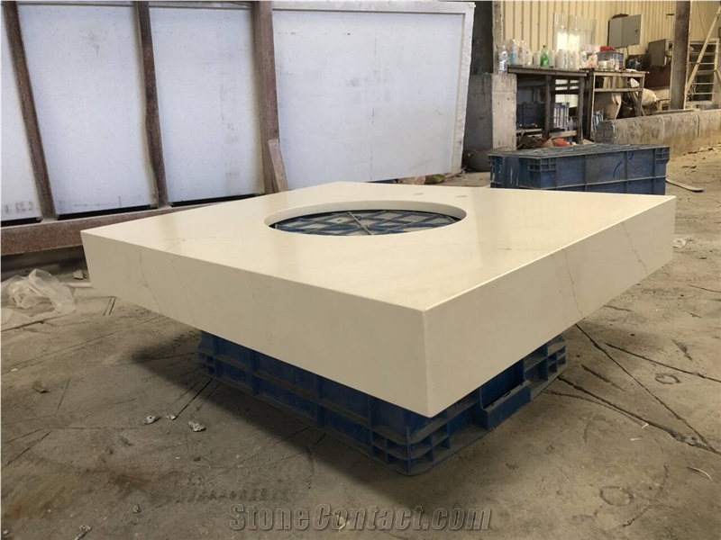 Marble Look Quartz Bathroom Vanity Tops