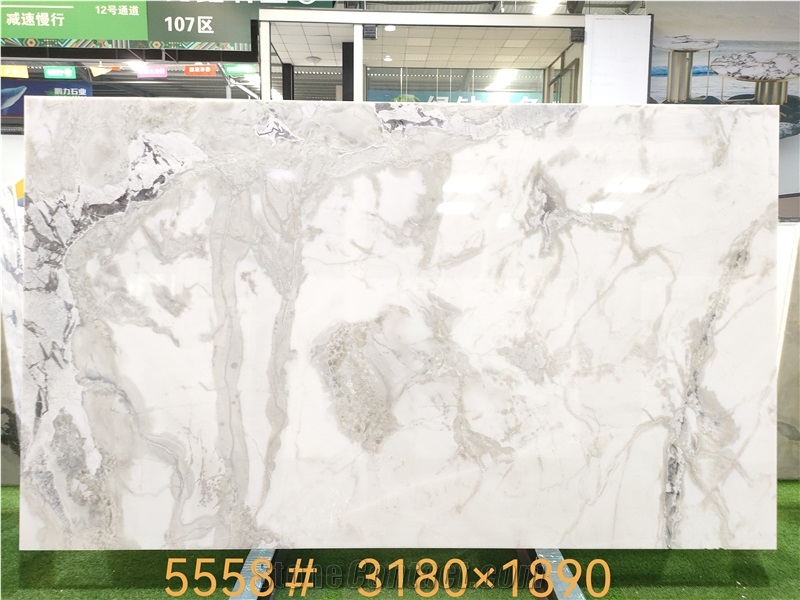 Oyster White Marble Slabs