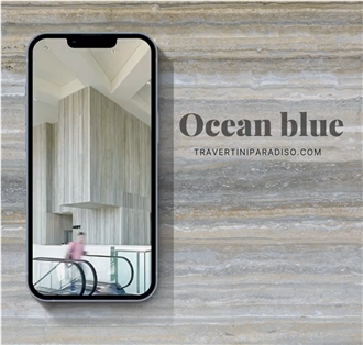 Travertino Di Rapolano - Ocean Blue Travertine Quarry