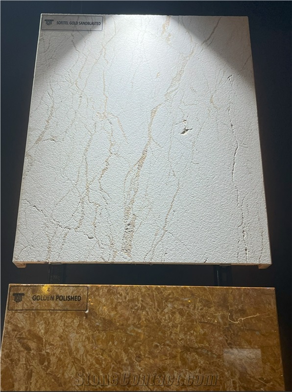 Crema Evita Marble Finished Product