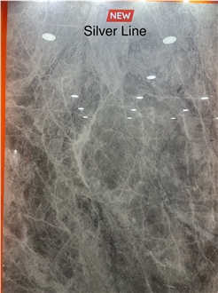 New Silver Line Marble Slab