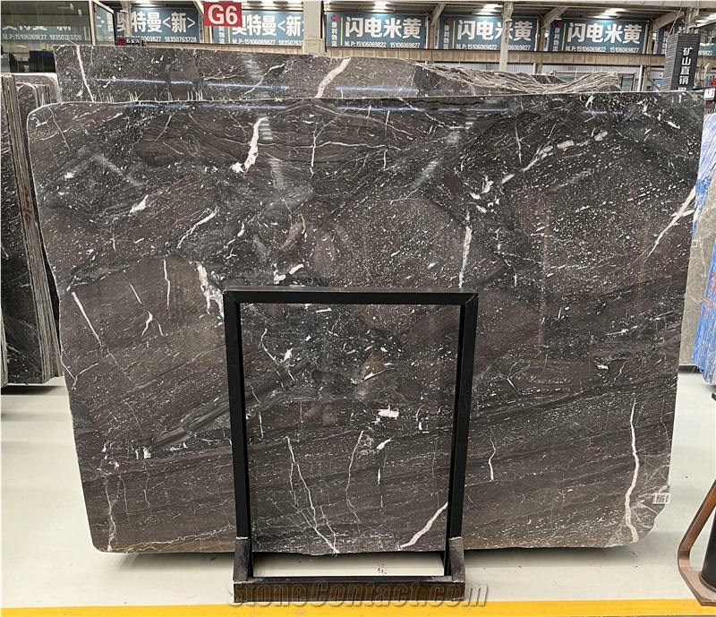 Tesla Grey Marble Slab