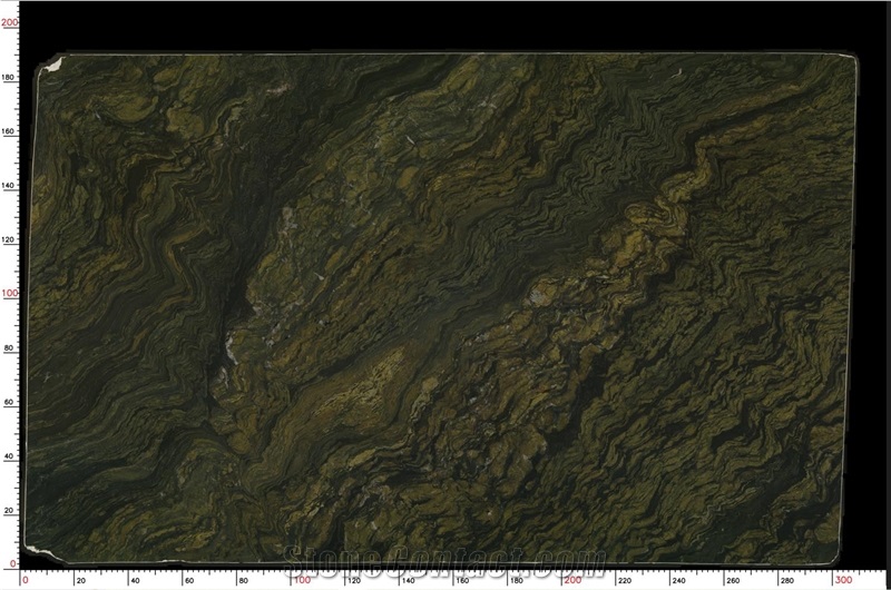 Verde Fusion Granite Slab
