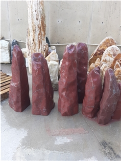 Aegean Bordeaux Marble Monolith