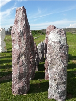 Aegean Bordeaux Marble Monolith