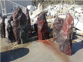 Aegean Bordeaux Marble Monolith