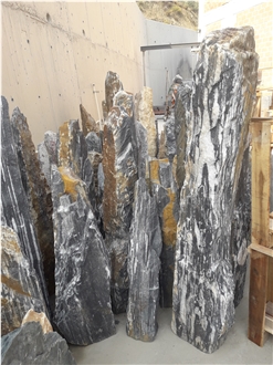 Black Angel Marble Garden Monolith