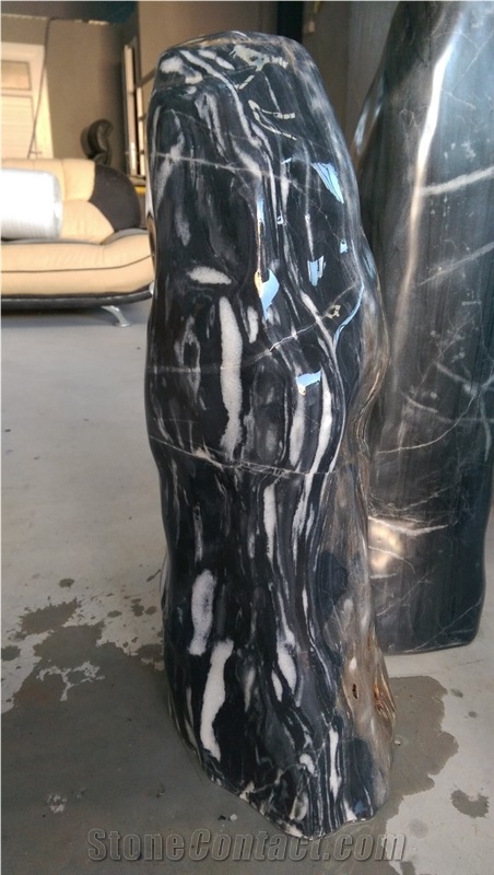 Black Angel Marble Garden Monolith