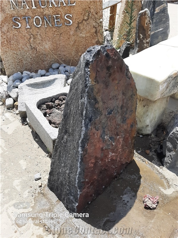 Black Marble Headstone
